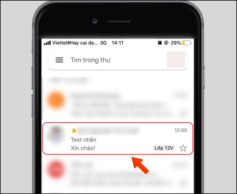chọn thư muốn chuyển nhãn